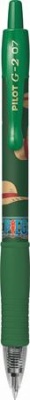 Zseléstoll, 0,32 mm, nyomógombos, PILOT "G-2 One Piece", zöld