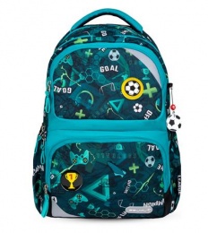 Iskolatáska, cipzáras, BELMIL "Maxi Pack Football Goal", foci