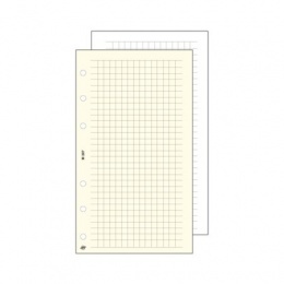 Kalendárium betét, jegyzetlap, "S", kockás, SATURNUS, fehér